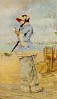 Frederick Hendrik Kaemmerer Lady by the Sea painting